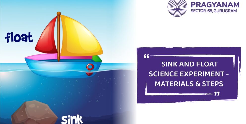 Sink and Float science experiment activity